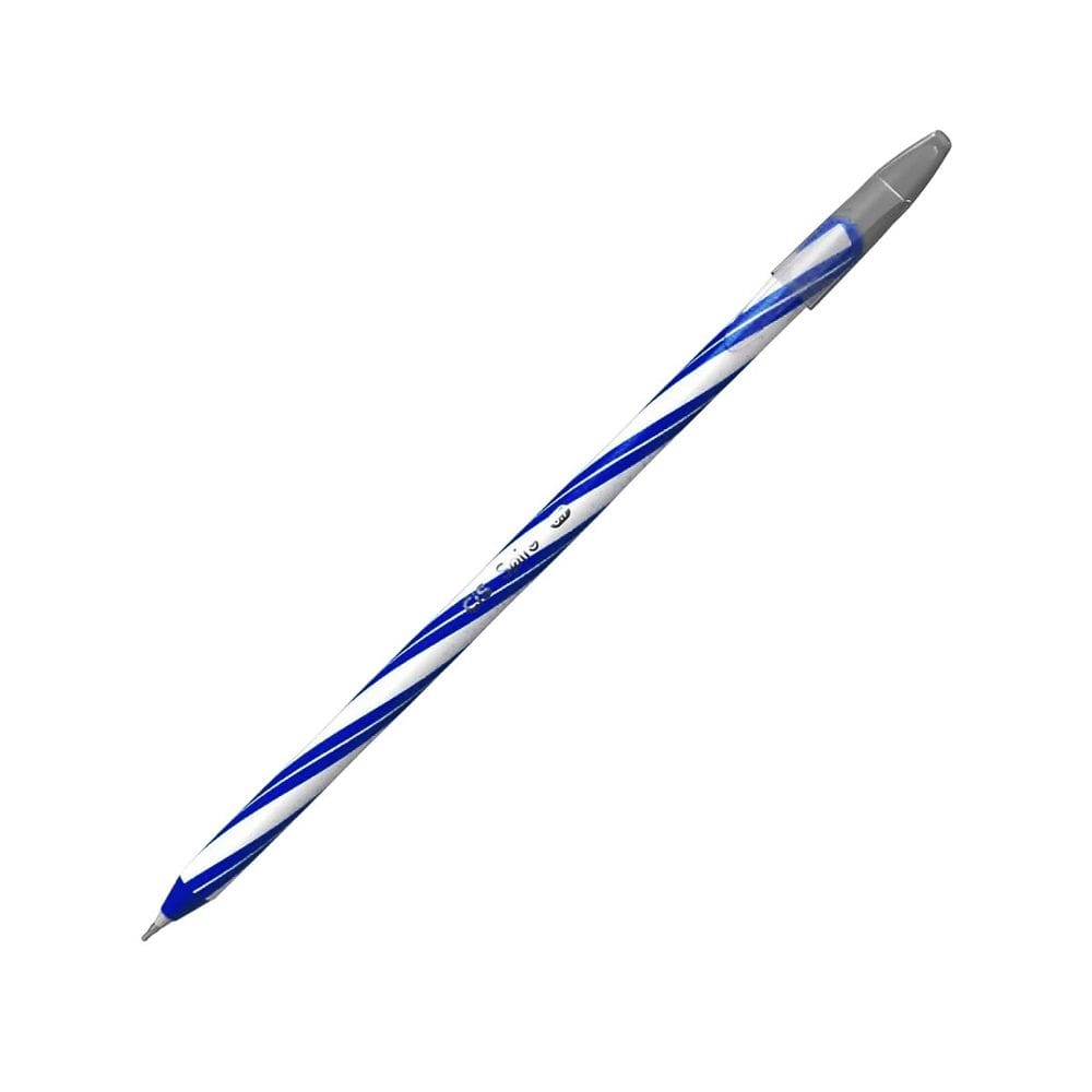 Caneta Gel Spiro 0.7mm Azul CiS Vibrante Escolar Colorida Prova Texto Aula Desenho Cor Escrever