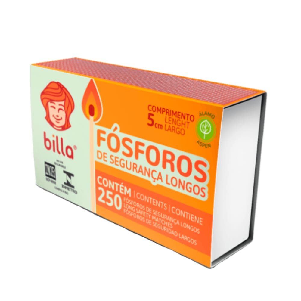 Fósforo de Segurança Longo c/250un Billa