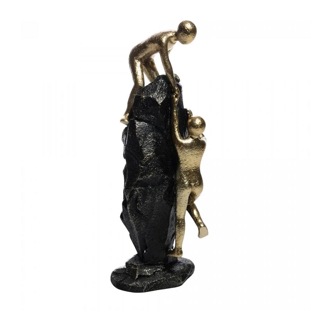 Figura Decorativa de Resina Parceria 9x9x28cm Wolff
