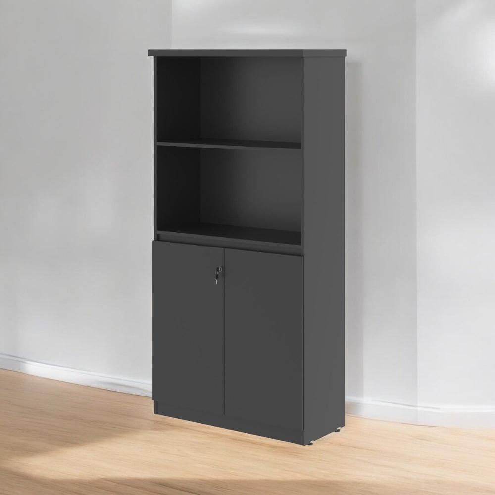 Armário Estante com Prateleiras Doubler Preto