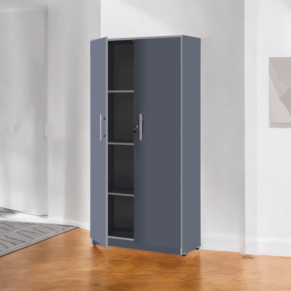 Armário Multiuso 02 Portas Lumiere Azul