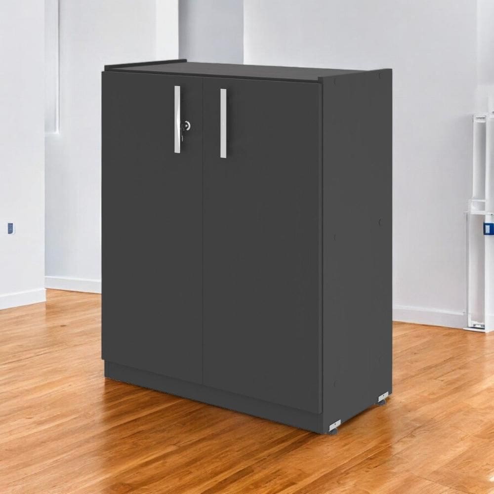 Armário Balcão 02 Portas Lumiere Preto