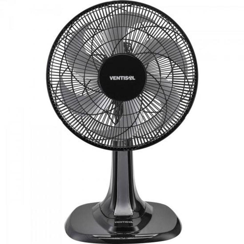 Ventilador De Mesa 30 Cm Com 6 Pas 220V Turbo 6 Preto-cinza Ventisol