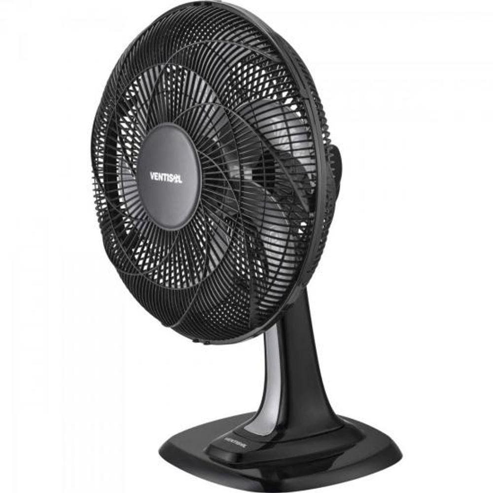 Ventilador De Mesa 30 Cm Com 6 Pas 110V Turbo 6 Preto-cinza Ventisol