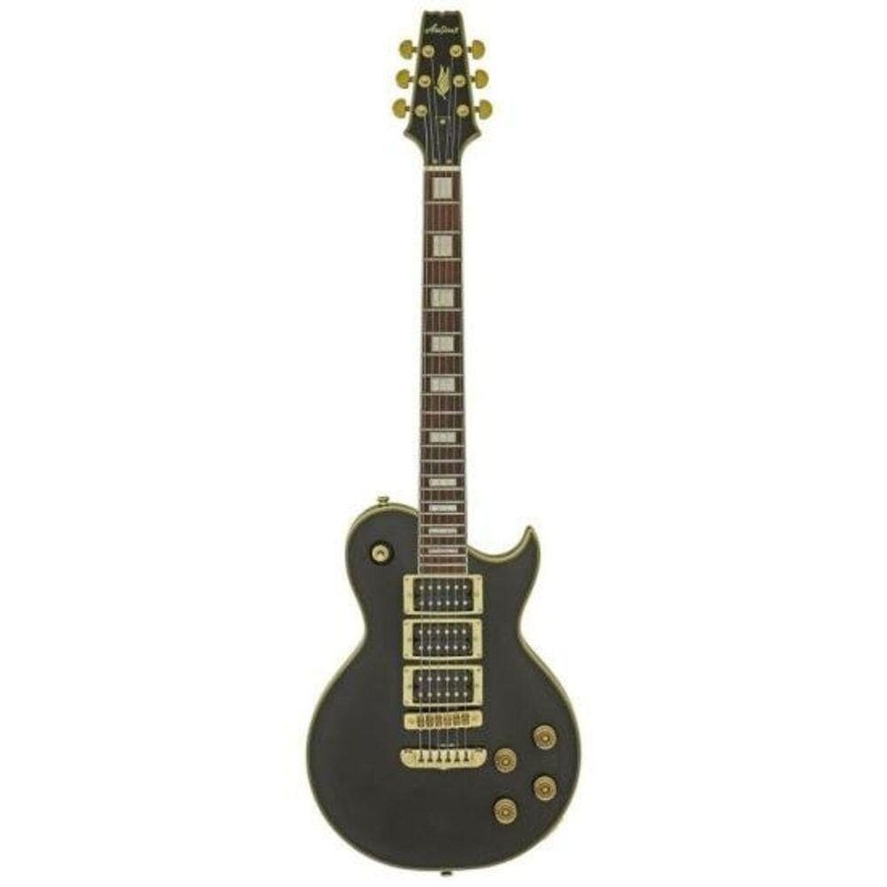 Guitarra Aria Pe-350pf Aged Black Okoume