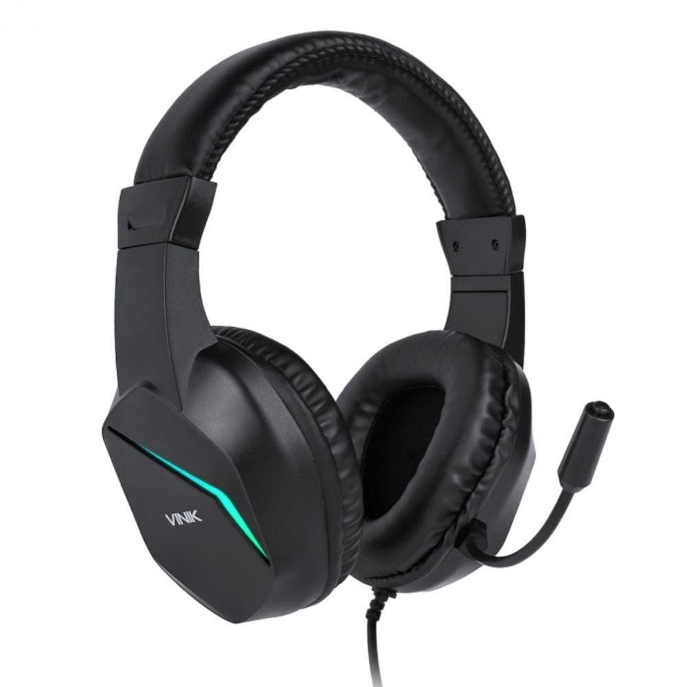 Fone De Ouvido Headset Gamer Vinik V Iii Usb - Led Rainbow - Vkhsgviii