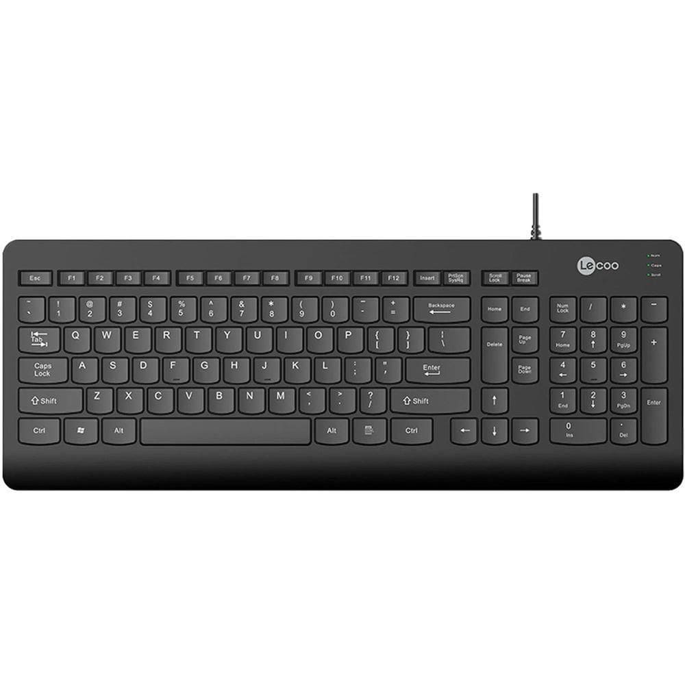 Teclado Lecoo Kb103 Usb Preto Abnt2