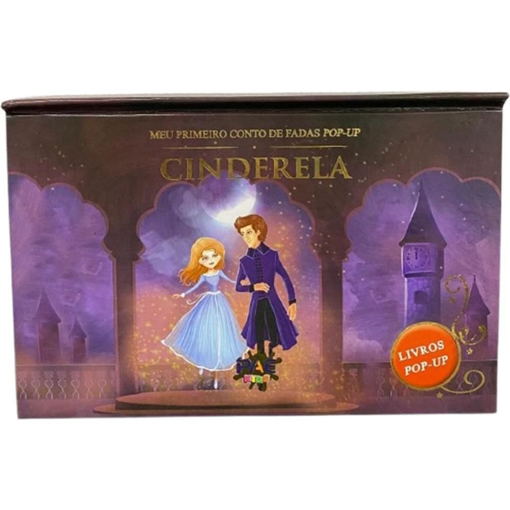 Livro Infantil Ilustrado Pop-up Cinderela 10pág Pae Editora