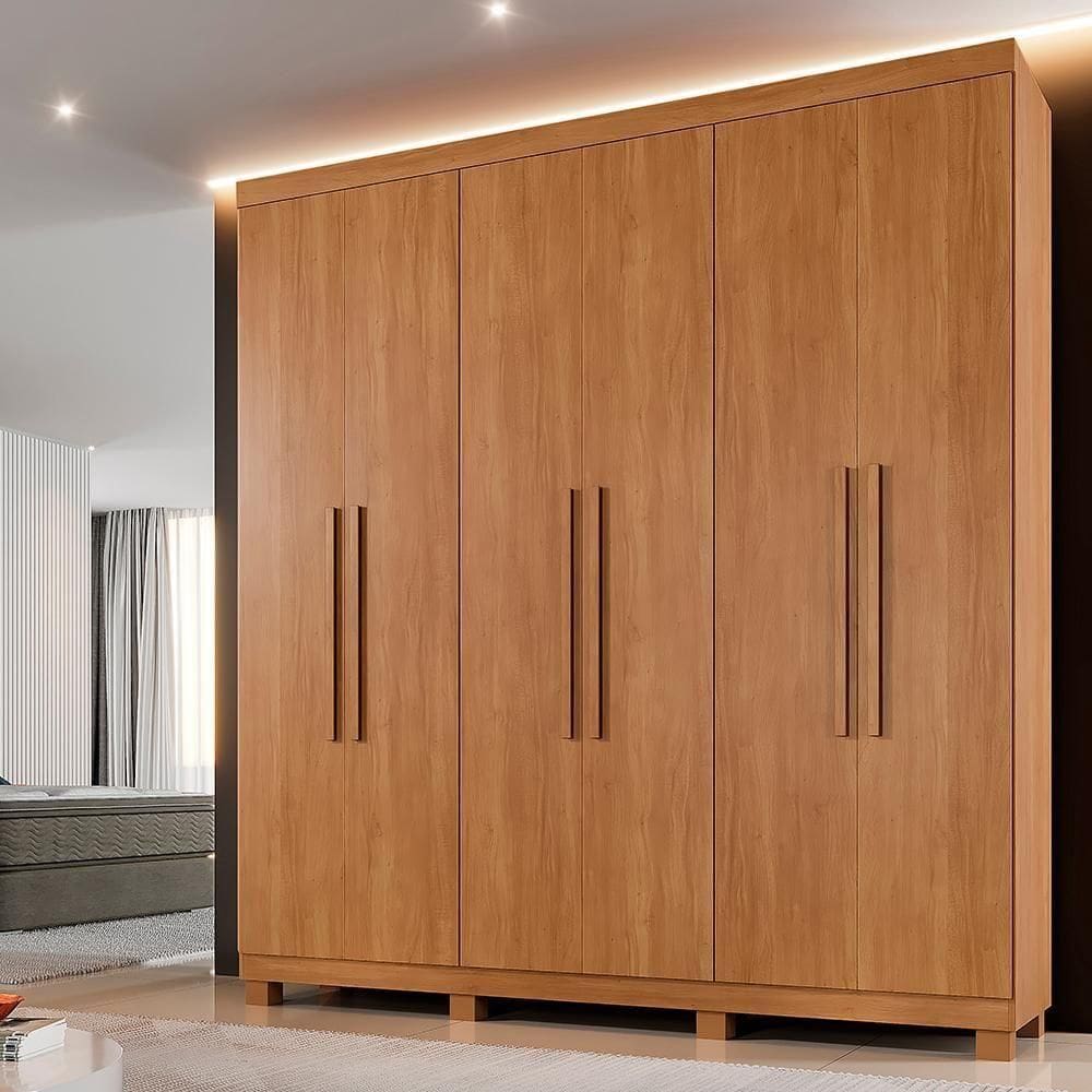 Roupeiro Verona 6 Portas 3 Gavetas Cinamomo