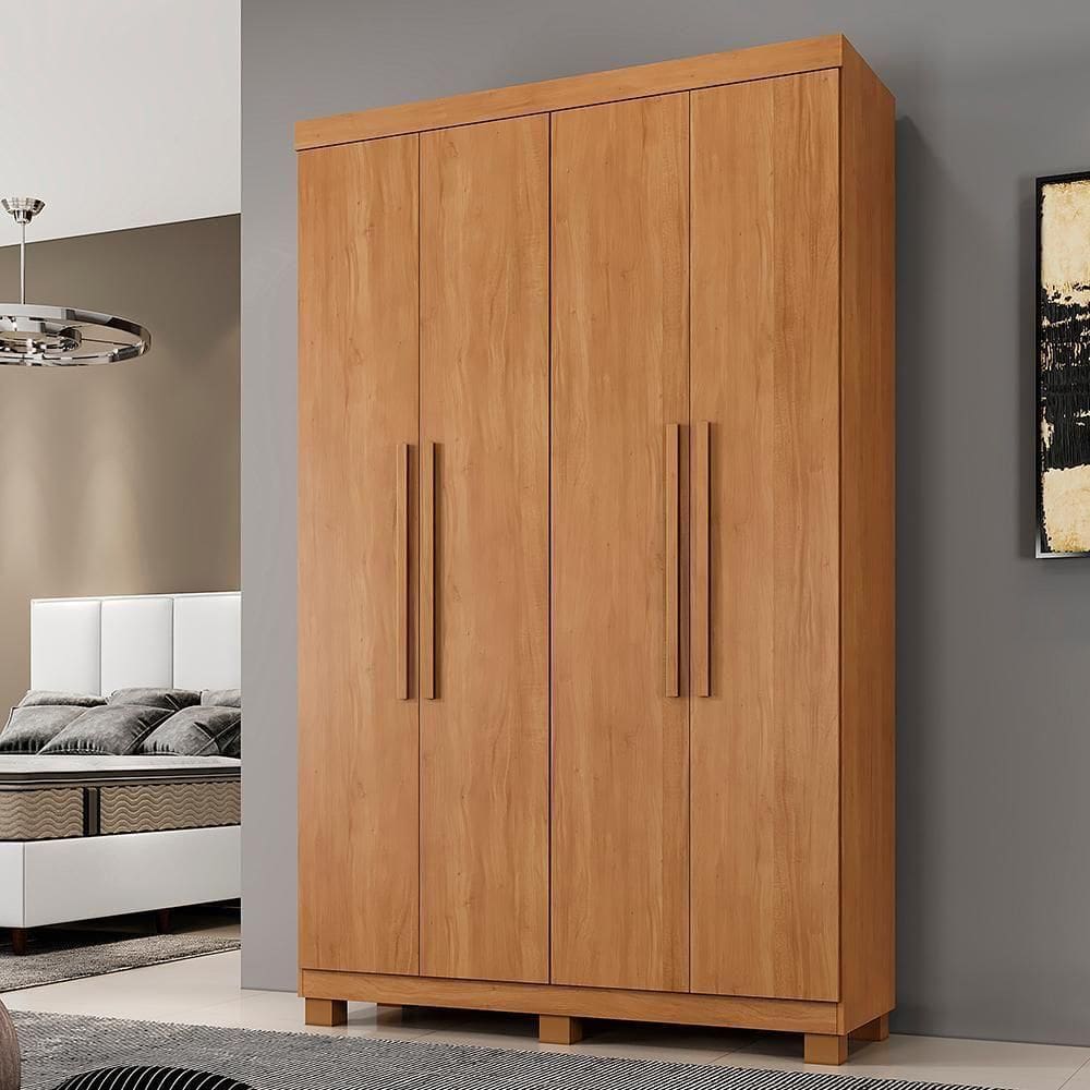 Roupeiro Verona 4 Portas E 3 Gavetas Cinamomo