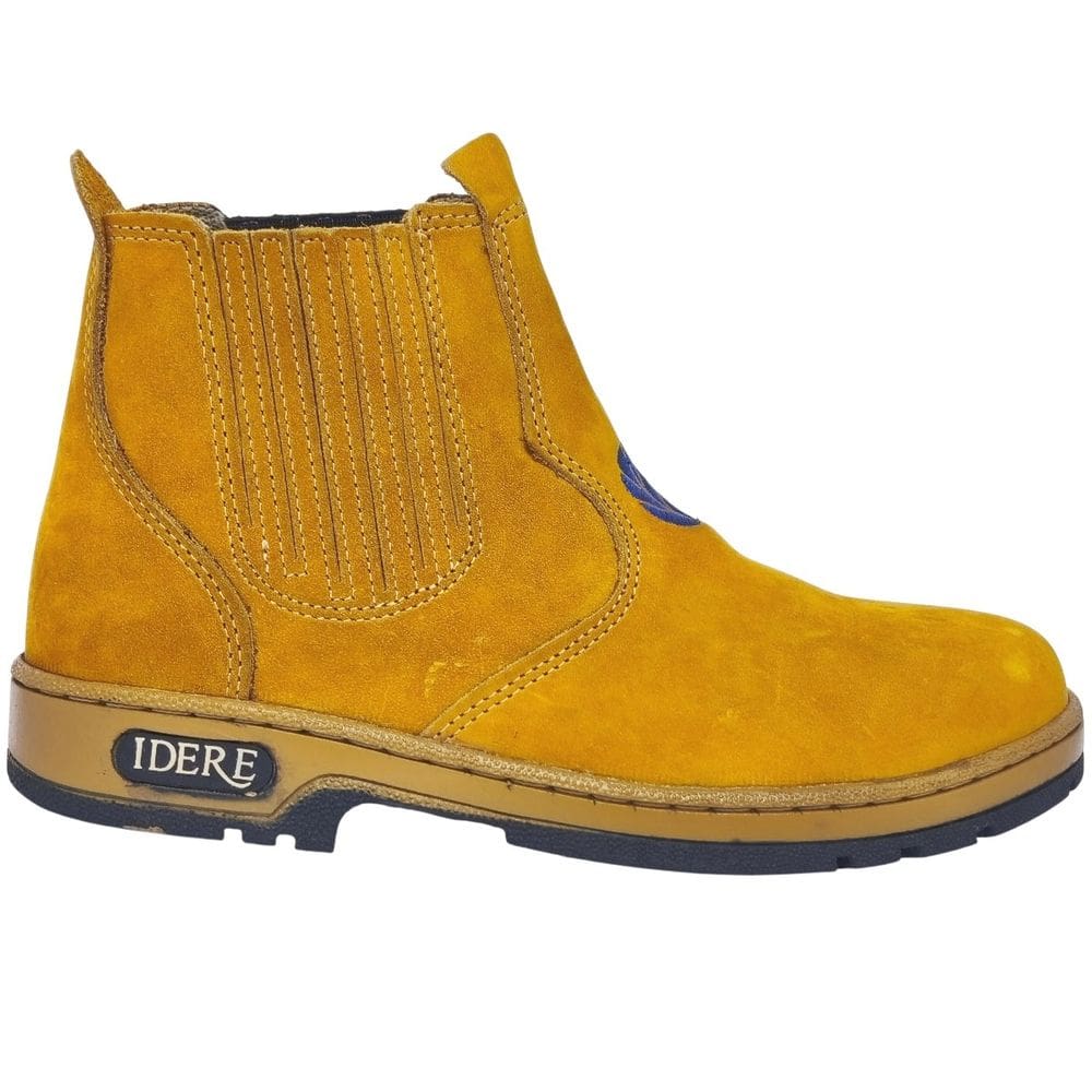 Botina Casual Dia a Dia Trabalho Costurada na Maquina Bico Redondo Sola Costurada Vira Francesa Idere 901