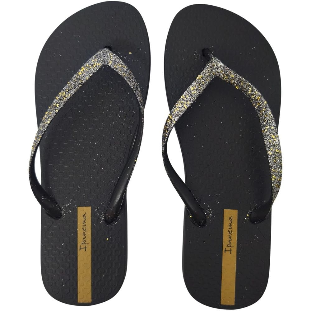 Chinelo Dedo Feminino Casual Dia a Dia Passeio Praia Bico Redondo com Glitter Ipanema 27456