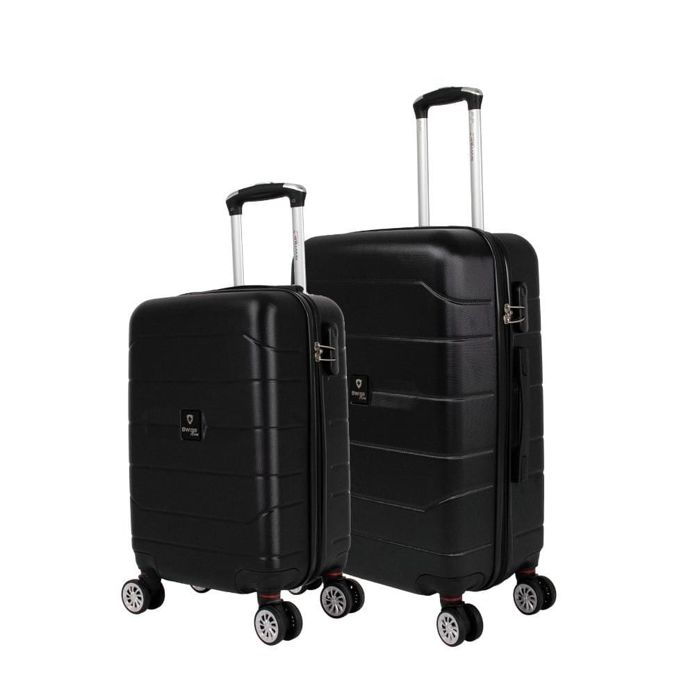 Kit malas de viagem pequena e média preta Tokio Swiss Move
