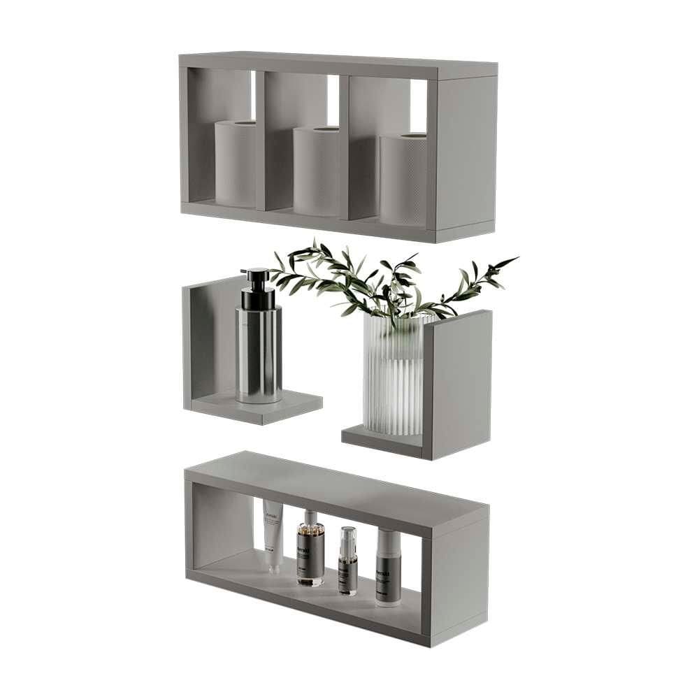 Kit Nichos Prateleiras Versalhes Para Banheiro Decorativo Branco