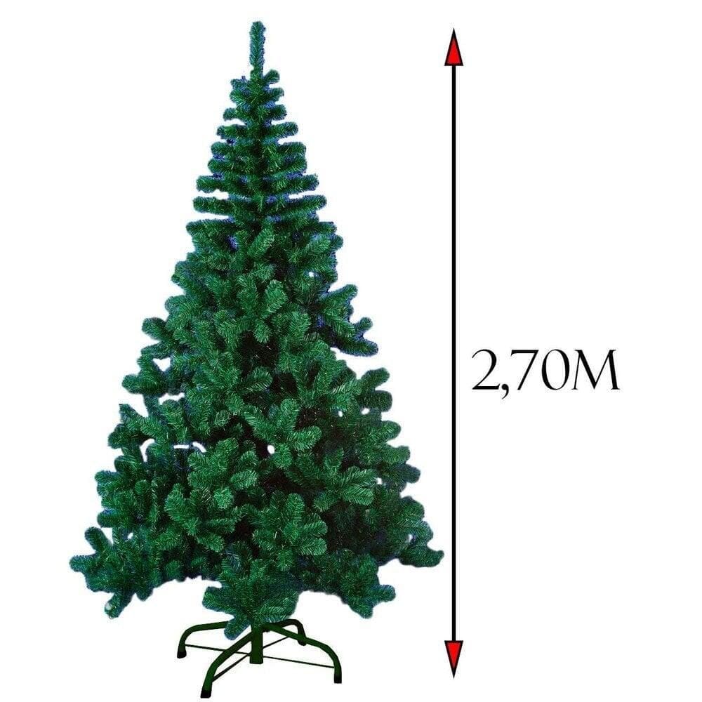 árvore Verde 270cm 1949 Galhos Natal - Tudo em Caixa