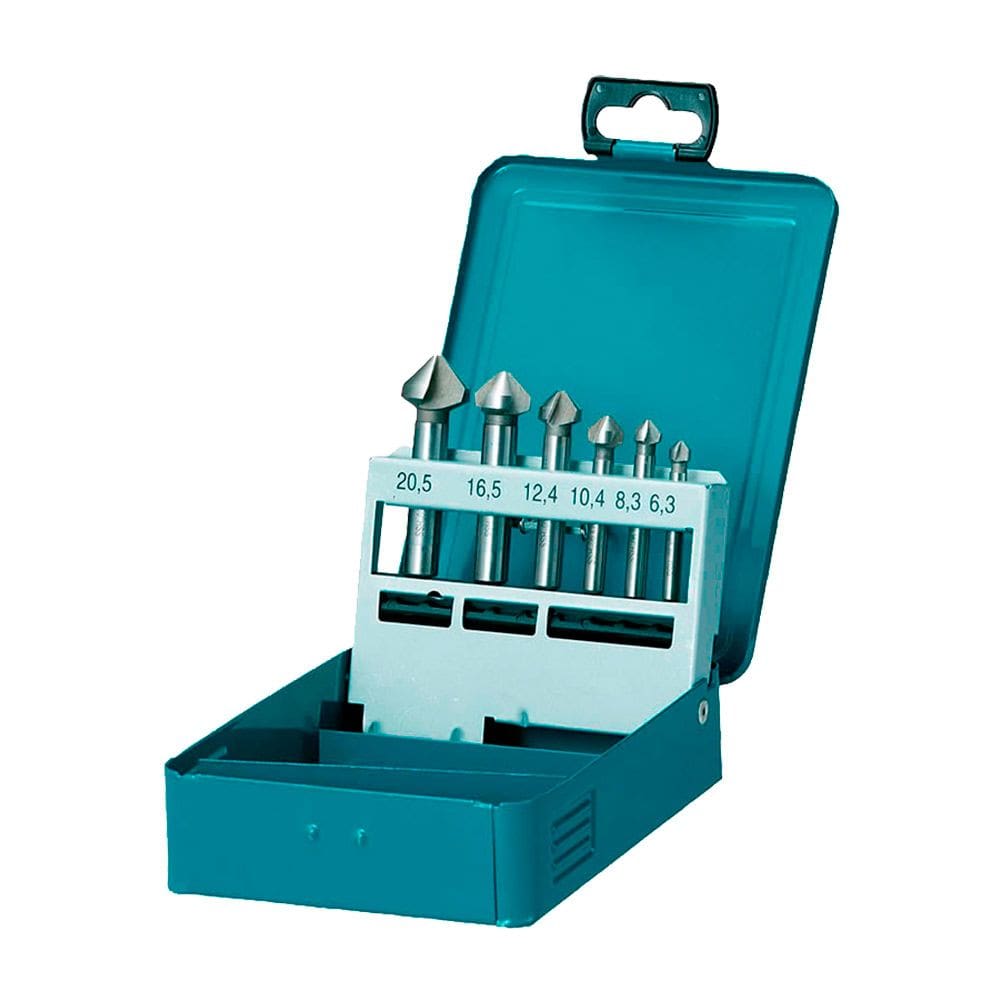 Kit Escareador 6 Peças 6,3mm a 20,5 mm D42204 Makita