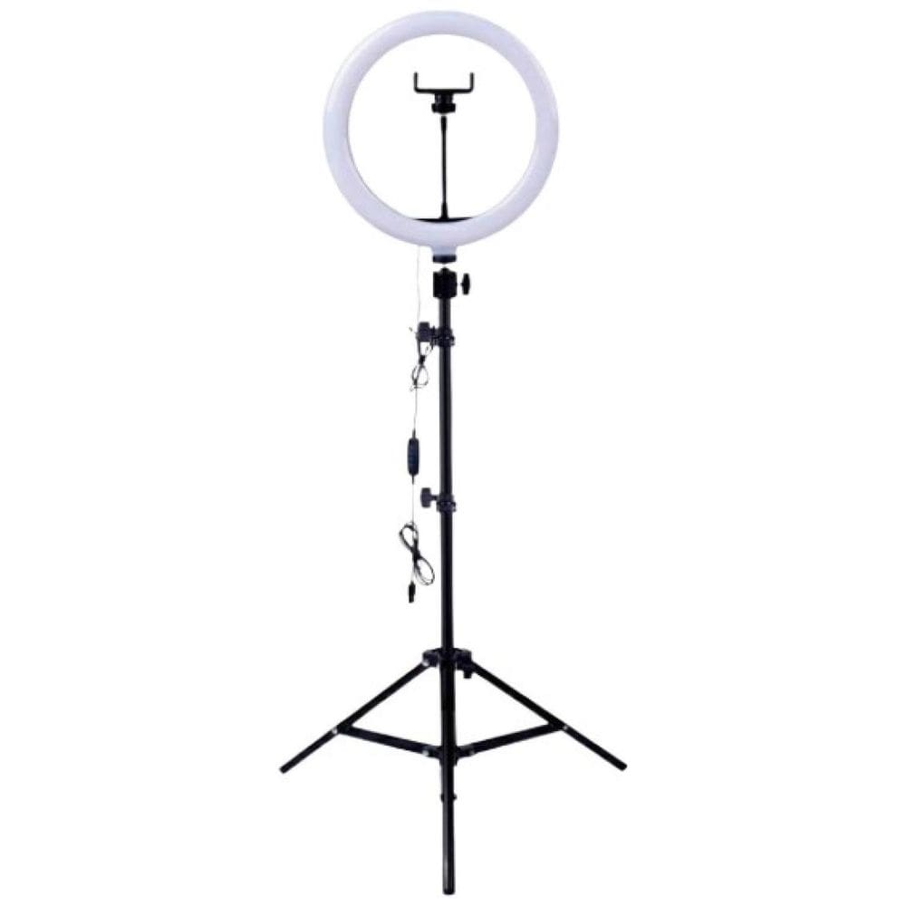 Ring Light Led Iluminador 26Cm Completo Tripé 2.1M Tomate