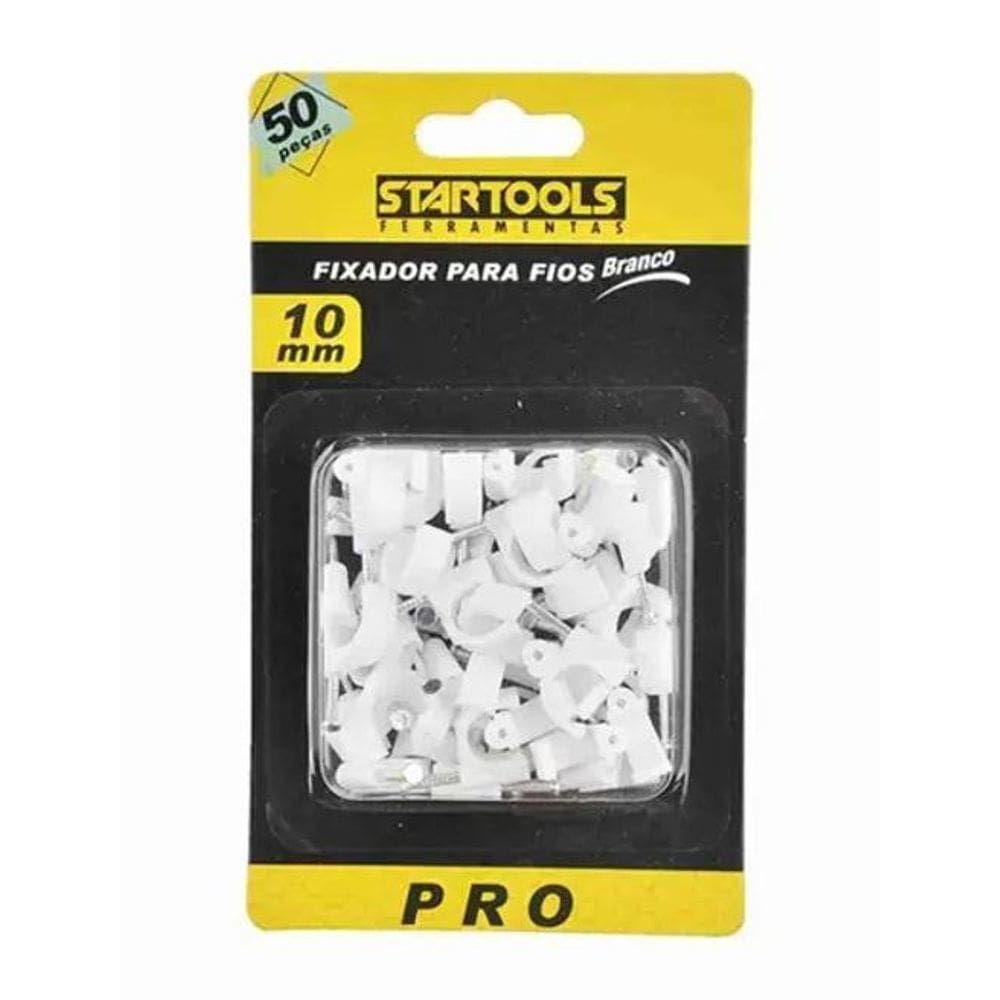 Fixador De Cabos E Fios 10Mm Pacote C/50 Un - Startools