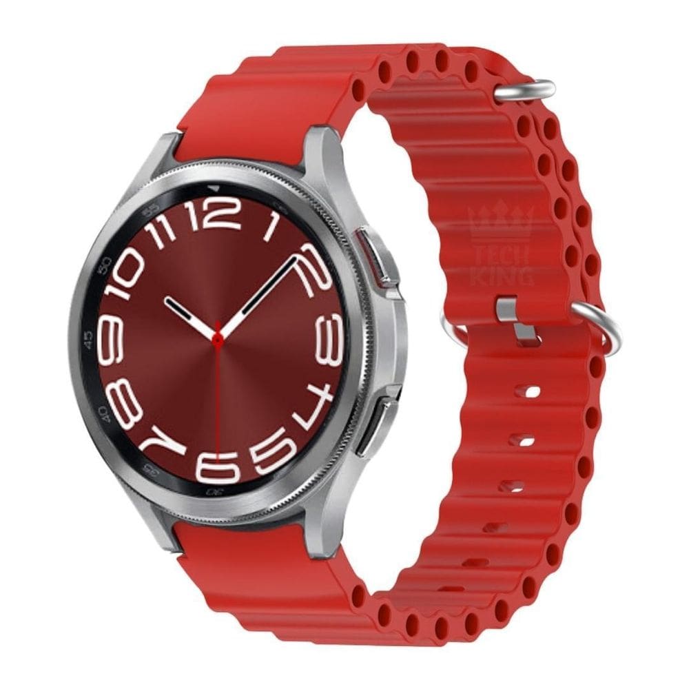 Pulseira Correa De Silicone Ondulada Para Watch6 Classic 43