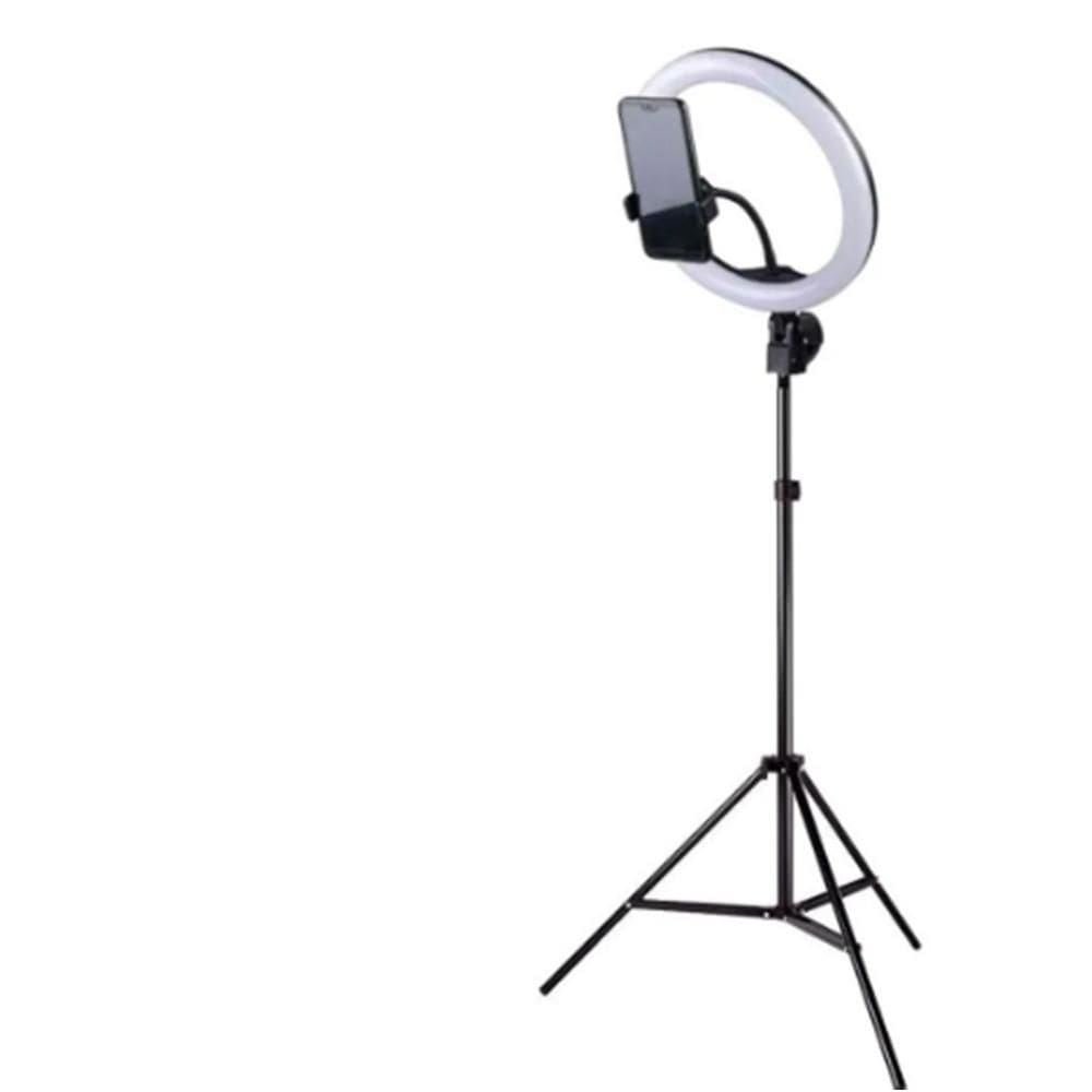 Kit Iluminador Led Ring Light 10 Pol Com Tripé Suporte Cel