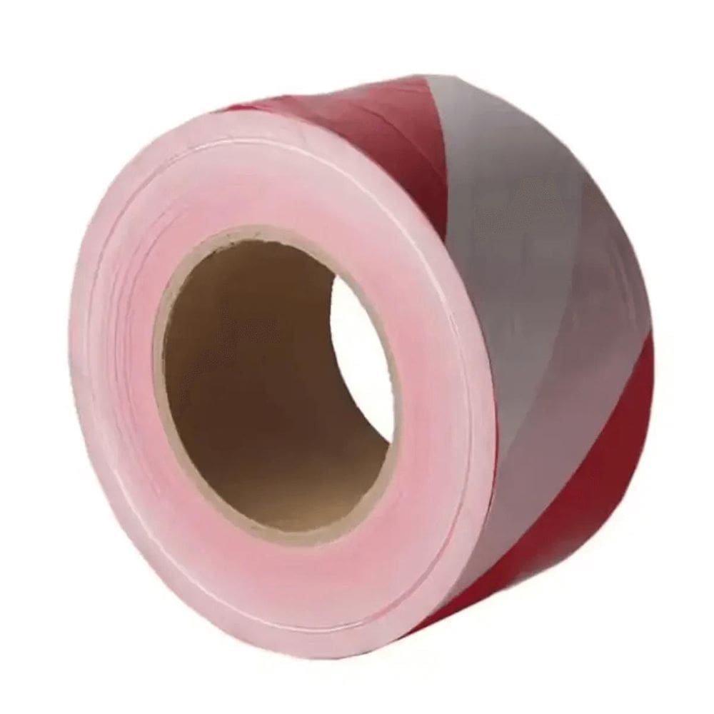 Fita Zebrada 0,70Mm X 100 Metros Isolamento Proteçao Area