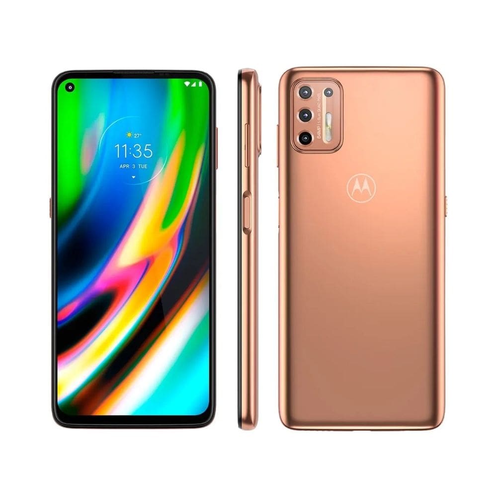 Usado: Motorola G9 Plus 128 GB Ouro - Excelente