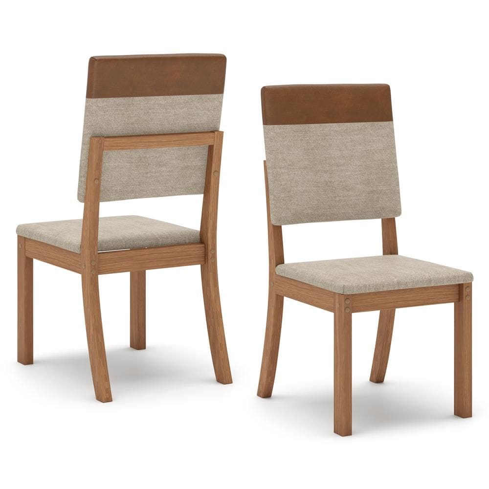 Conjunto 4 Cadeiras Sala Jantar Milla Nature/Caramelo/Creme
