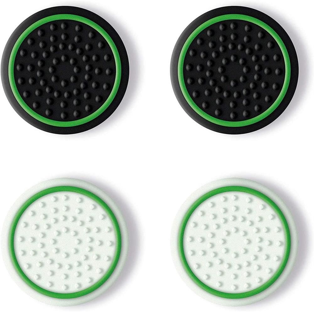 Grip de Silicone GXTrust 267 Xbox Series X/S, Antiderrapante, 4 Peças 2 Cores, Preto/Branco