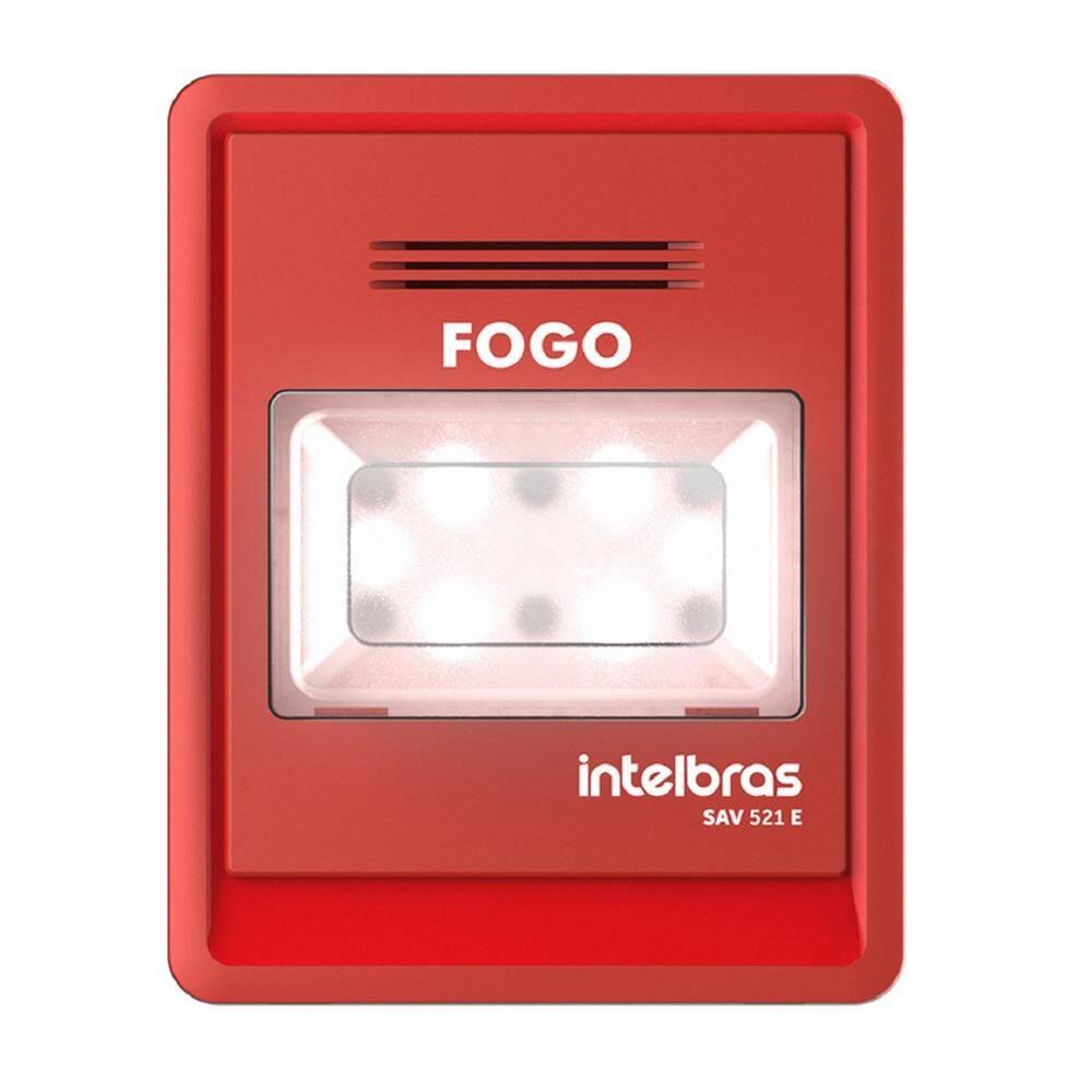 Sinalizador Áudio Visual Intelbras Endereçável SAV 521E