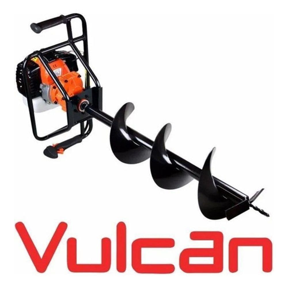 Perfurador De Solo Vps520 Vulcan Trent Profissional a Gasolina 2t 2,5hp 52cc c/ Broca 80x20cm