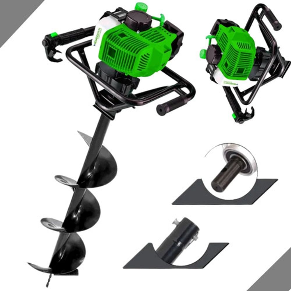 Perfurador De Buraco Cavadeira Menegotti Mps52 + Broca 80x20