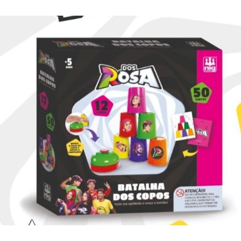Jogo Batalha Dos Copos Dos Rosa - Nig