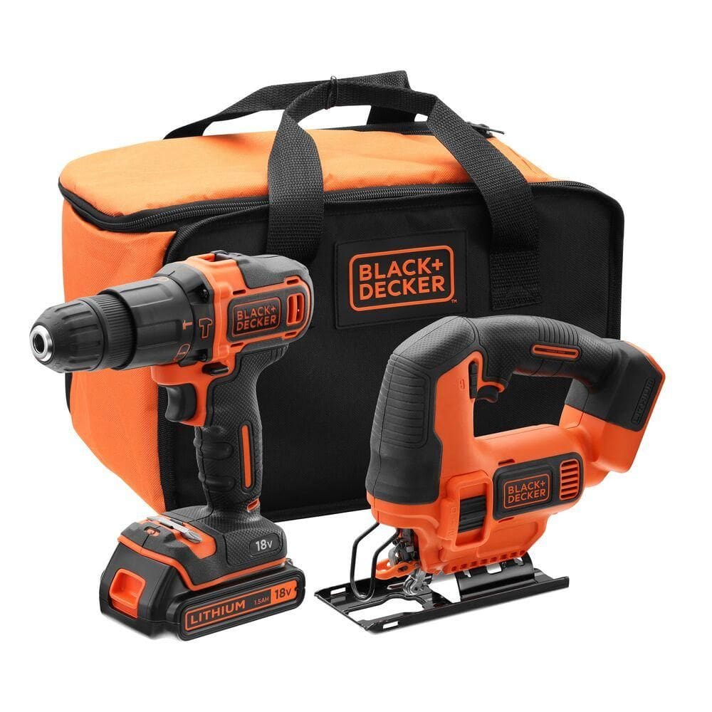 Combo Furadeira 3/8” e Serra Tico Tico Black Decker BCK22S1S