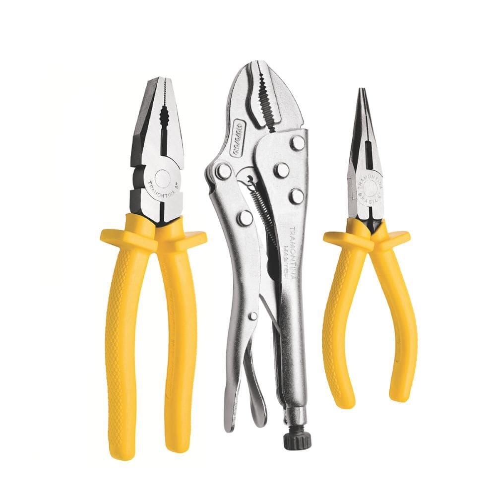 Kit Ferramentas Master Alicate Pressão 10””, Alicate Univ. 8””, Alicate Bico 6”” - Tramontina 43409110