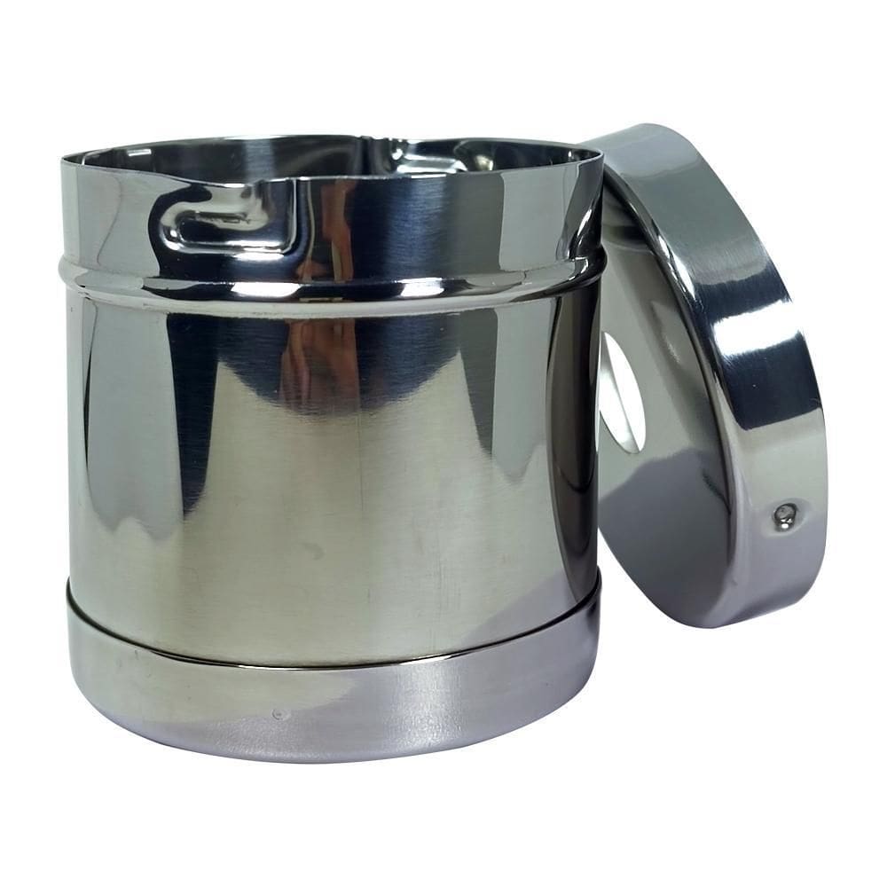 Porta Algodão Inóx Servido 8X8Cm 400Ml - Fami