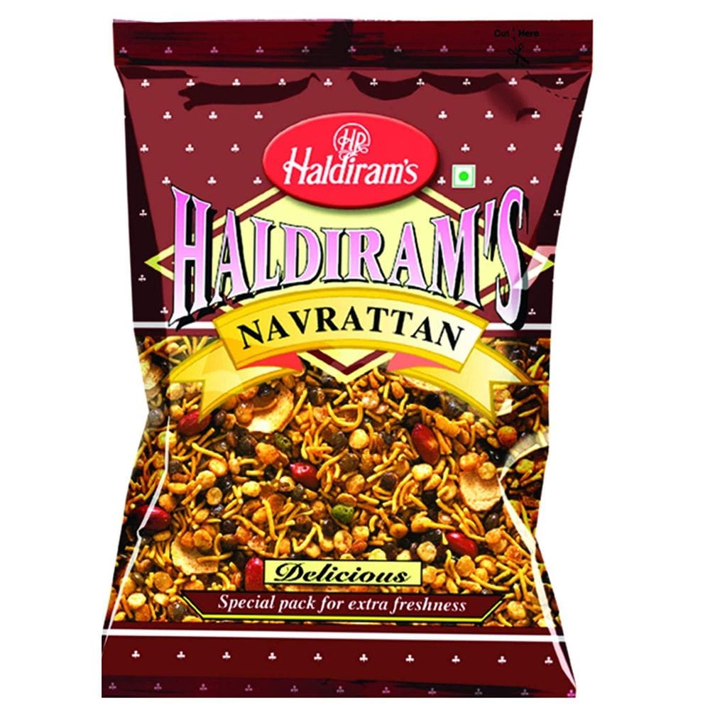 Mistura para lanches Haldiram`s Navrattan Mistura 2 kg (2x1 kg)