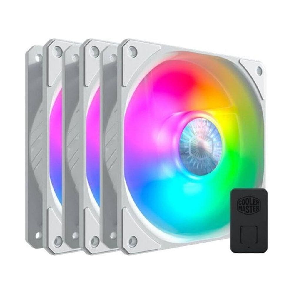 Kit Cooler P- Gabinete Cooler Master Sickleflow 120 Argb White Edition 3in1- Mfx-b2dw-183pa-r1