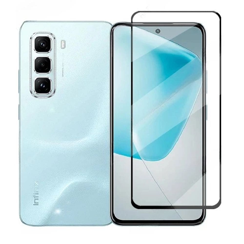 Película De Vidro Temperada Anti Risco 3D 9D Para Infinix Hot 60 Pro