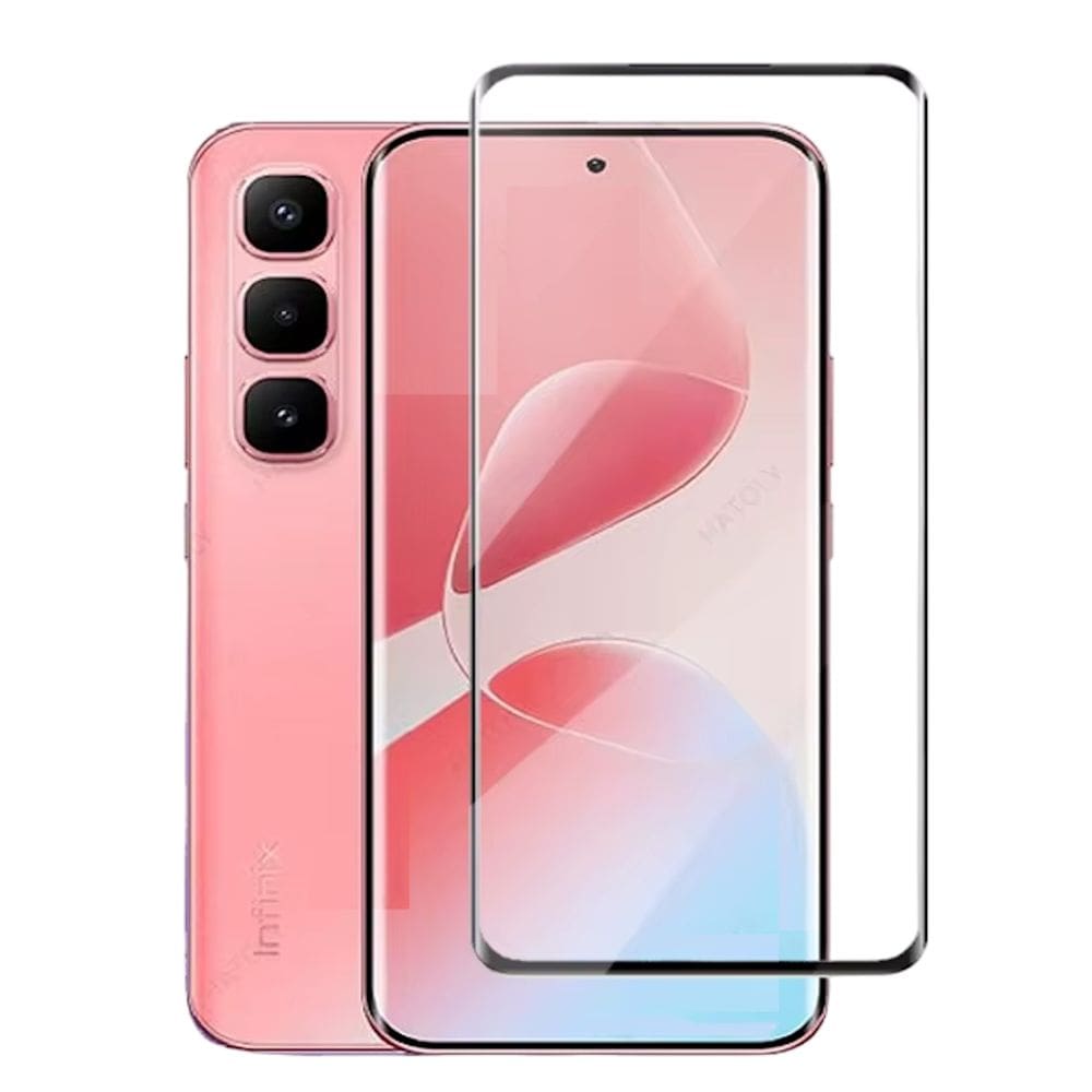 Película De Vidro Curvada Temperada 3D Para Infinix Hot 60 Pro+ Plus