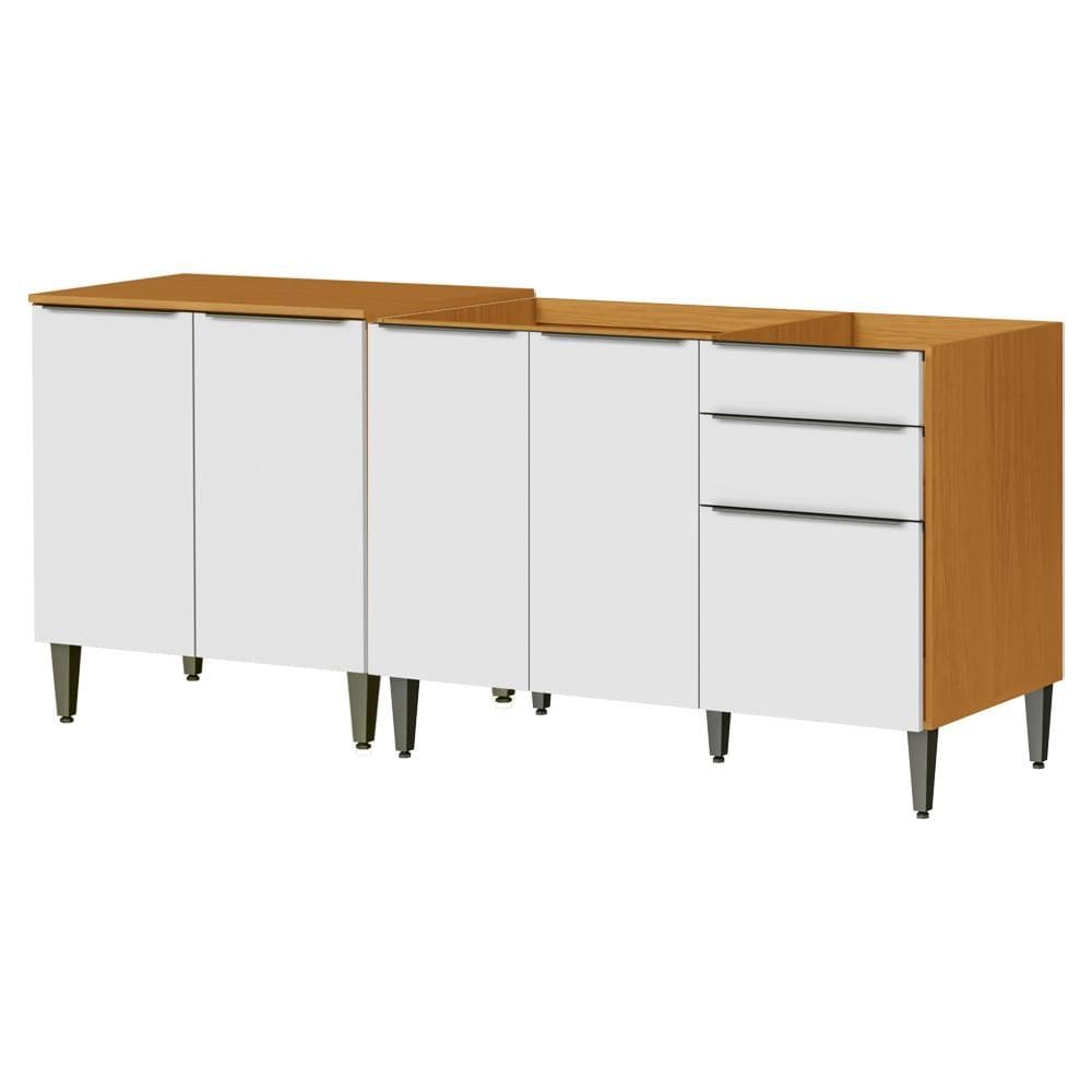 Balcao Para Pia 120 cm E Balcao com Tampo 70 cm ARMoveis