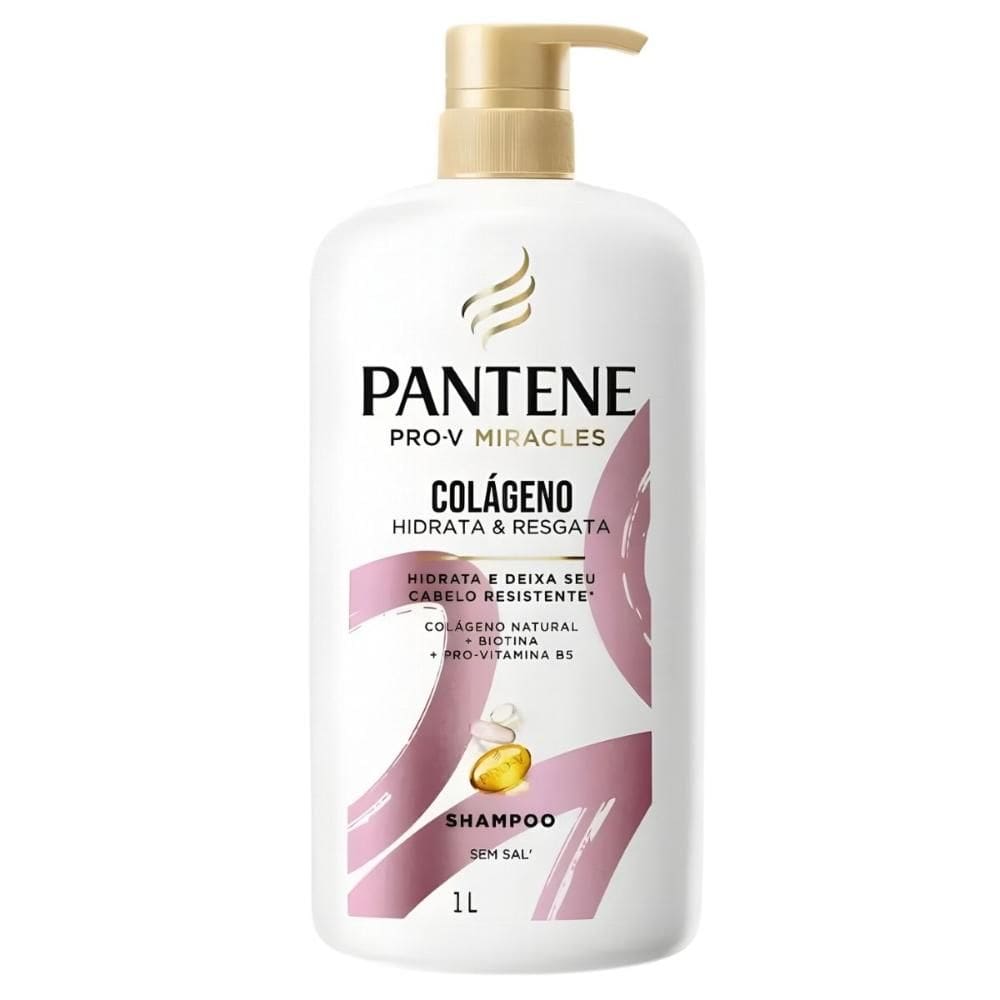 Shampoo Pantene Pro-V Colágeno Hidrata e Resgata 1L