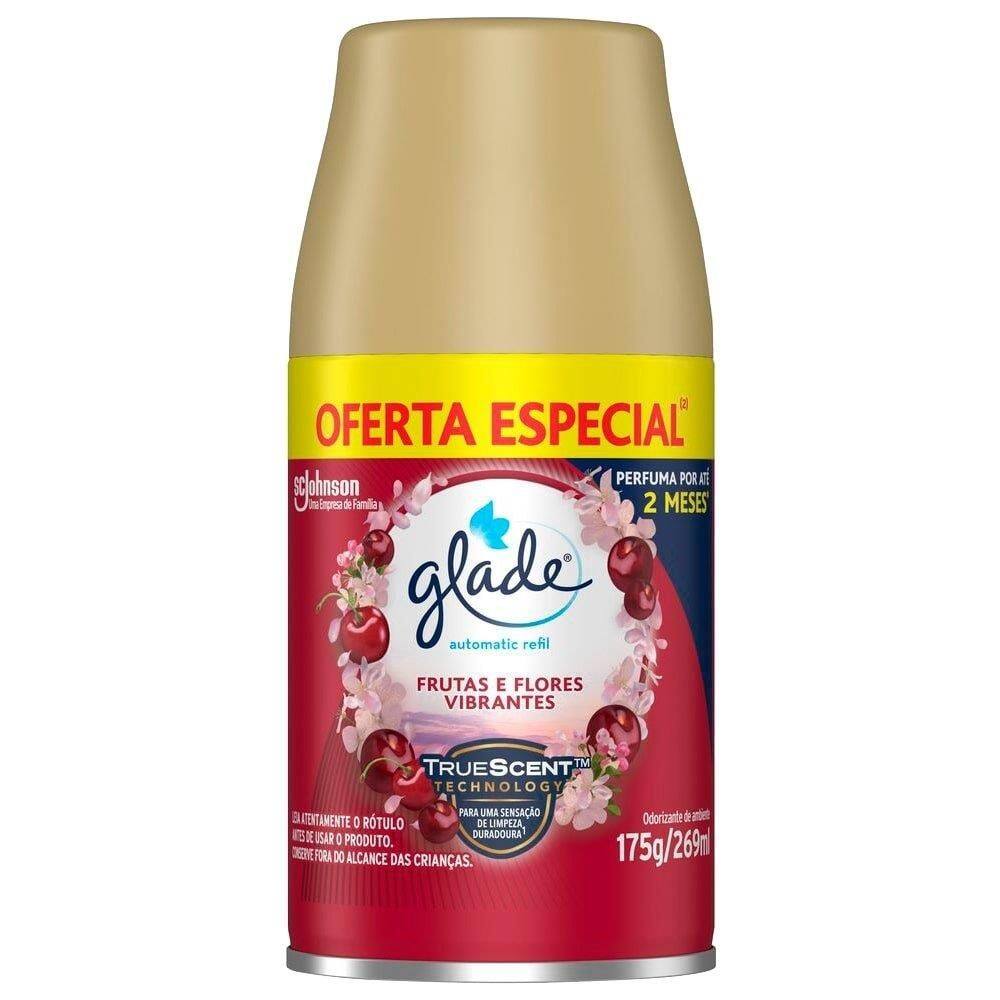 Desodorizador Glade Automatic Spray Frutas e Flores Vibrantes Refil 269ml
