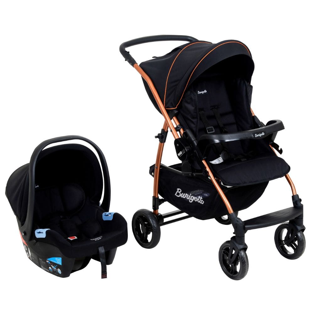 Travel System Burigotto Carrinho de Bebê RIO 22 com Bebê Conforto Materna
