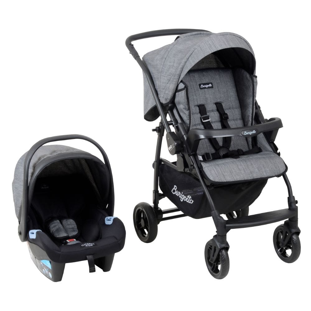 Travel System Burigotto Carrinho de Bebê RIO 22 com Bebê Conforto Materna