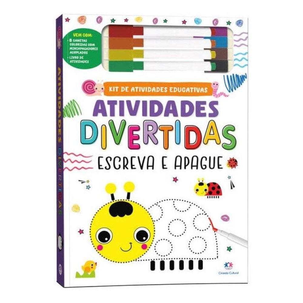 Atividades Divertidas - Kit Escreva E Apague
