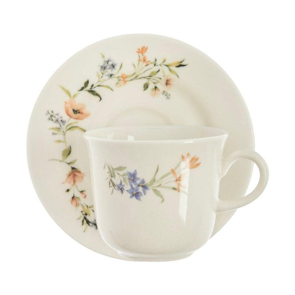 Xicara De Cha Flora 220 Ml 15 Cm Tra Home Style