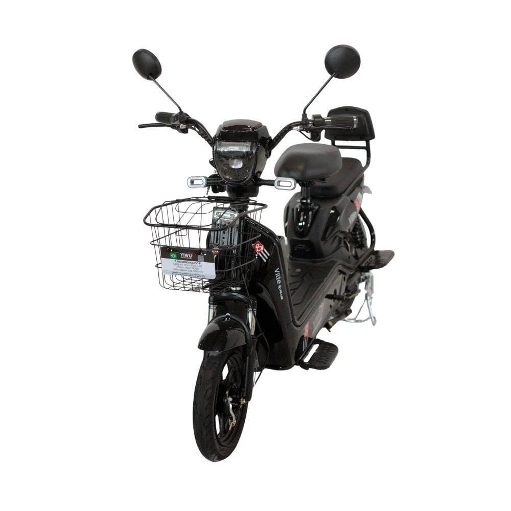 Bicicleta Elétrica Vitte Plus 800W 32km/H - Capacidade 120Kg, Preta, Bivolt