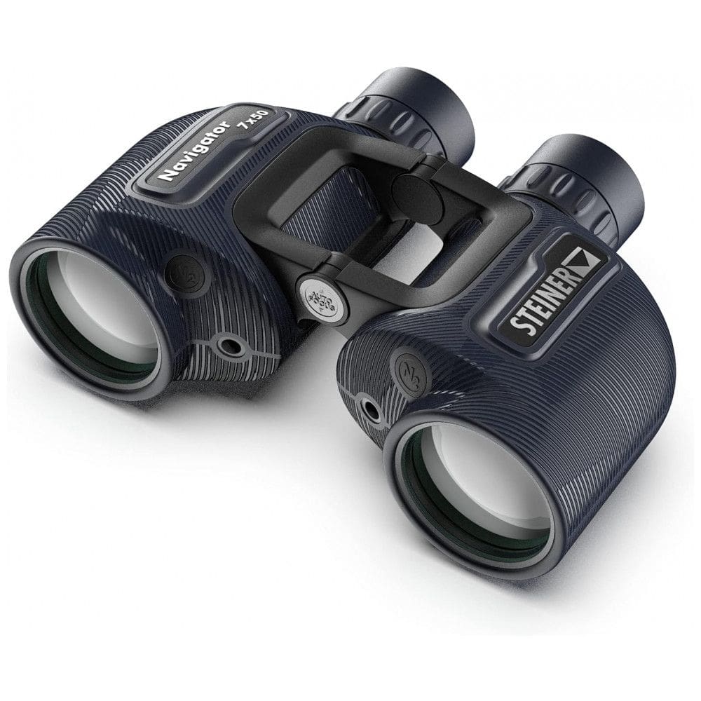 Binóculos Marinho 7x50 para Adultos com Sistema de Prisma Flutuante e Foco Automático Esportivo, Steiner, Azul Marinho