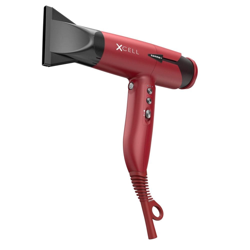 Secador de Cabelo Profissional com 12 Temperaturas, 110v, GAMMA, Vermelho