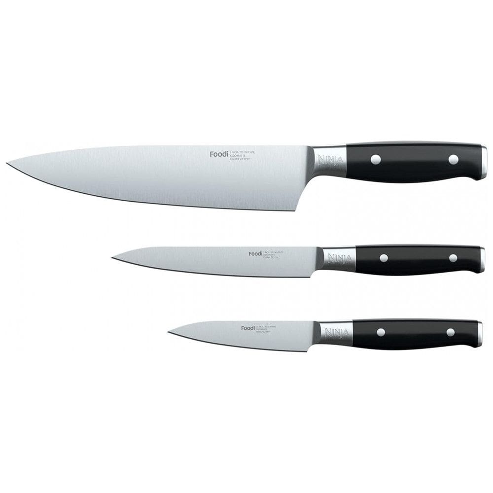 Conjunto de Facas Profissionais em Aço Inoxidável Alemão, 3 Peças Ninja K32003